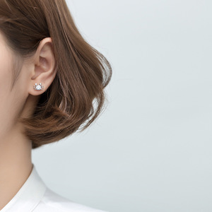 925 Sterling <strong>Silver</strong> Small Cute Animal <strong>Crab</strong> Shape Earings Rose Gold Plated Cubic Zirconia Stud Earrings Fashion <strong>Jewelry</strong> for Women - Product Image 2