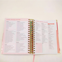 Agenda comercial con logotipo personalizado, libretas, libreta de planificación diaria, cuadernos y diarios con divisores de índice