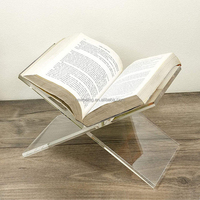 Support de magazine en acrylique transparent personnalisé, support de livre en acrylique pour table, support de Coran en acrylique