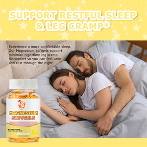Suplementos Herbales al por Mayor de Fábrica con Vitamina D3 y Vitamina K2 de Grado Alimenticio para Mejorar la Calidad del Sueño, Cápsulas Blandas de Magnesio - Product Image 3