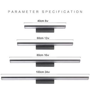 Intérieur Moderne Salle de Bain Chambre à Coucher Commode Acrylique <span class=keywords><strong>Applique</strong></span> <span class=keywords><strong>Murale</strong></span> <span class=keywords><strong>Miroir</strong></span> Lumière <span class=keywords><strong>Applique</strong></span> Led Noir - Product Image 5