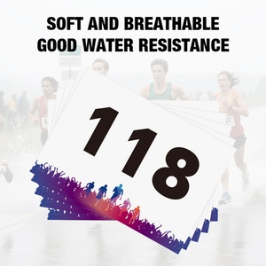 Custom Sports Number Bib <b>Tyvek</b> <b>Paper</b> Cloth Customized Athletic Race Bibs Racing Runner Bib Numbers Printed Materials for - Product Image 2