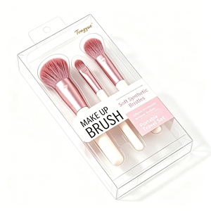 Caja de plástico transparente personalizada para juego de brochas de maquillaje, caja de embalaje para brochas cosméticas al por mayor - Product Image 2