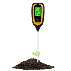 토양 측량 기기 4 in 1 햇빛 온도 PH 미터 식물 및 잔디 토양 수분 PH 미터