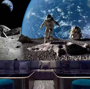 Papier peint mural 3D pour chambre à coucher, thème ciel étoilé, espace, science et technologie, musée, fond de boîte 3D, astronaute - Product Image 1