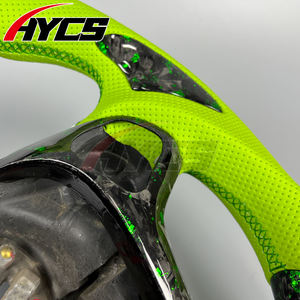 Volant sport en fibre de carbone forgée avec affichage LED du régime moteur pour Ford Fiesta <span class=keywords><strong>ST</strong></span> <span class=keywords><strong>ST</strong></span>-<span class=keywords><strong>Line</strong></span> MK4 RS, personnalisation possible - Product Image 4