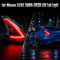 Feux arrière LED transparents clairs à clignotants séquentiels, étanches IP67, Nafu Auto pour Nissan 370Z Coupé Roadster Voiture de sport