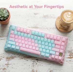 GravaStar K1 Lite Mechanical <b>Keyboard</b>, Tri-mode Wireless Wired <b>Keyboard</b> with Jelly Keycaps RGB Backlight - Product Image 2