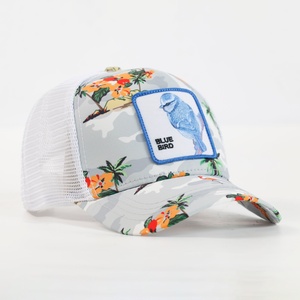 Casquettes Trucker en Maille 5 Panneaux de Haute Qualité, Broderie Tissu, Motif Animal, pour l'Été, Tendance, Performance, Hip Hop, Extérieur - Product Image 2