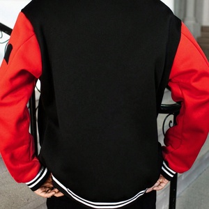 Chaqueta Varsity de Hombre Holgada con Estampado Digital de Letras y Diseño de Contraste de Colores, Estilo Hip Hop y Béisbol, con Cuello de Béisbol y Detalles Vintage de Street Fall - Product Image 2