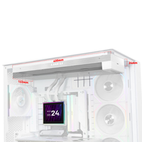 Nouveau refroidisseur d'eau pour processeur HydroShift II en aluminium LCD-S sans ventilateur, écran LCD IPS de 3,4 pouces, 60 Hz, support de roulement fluide DIY, compatible LGA1700 LGA1851/AM4 AM5