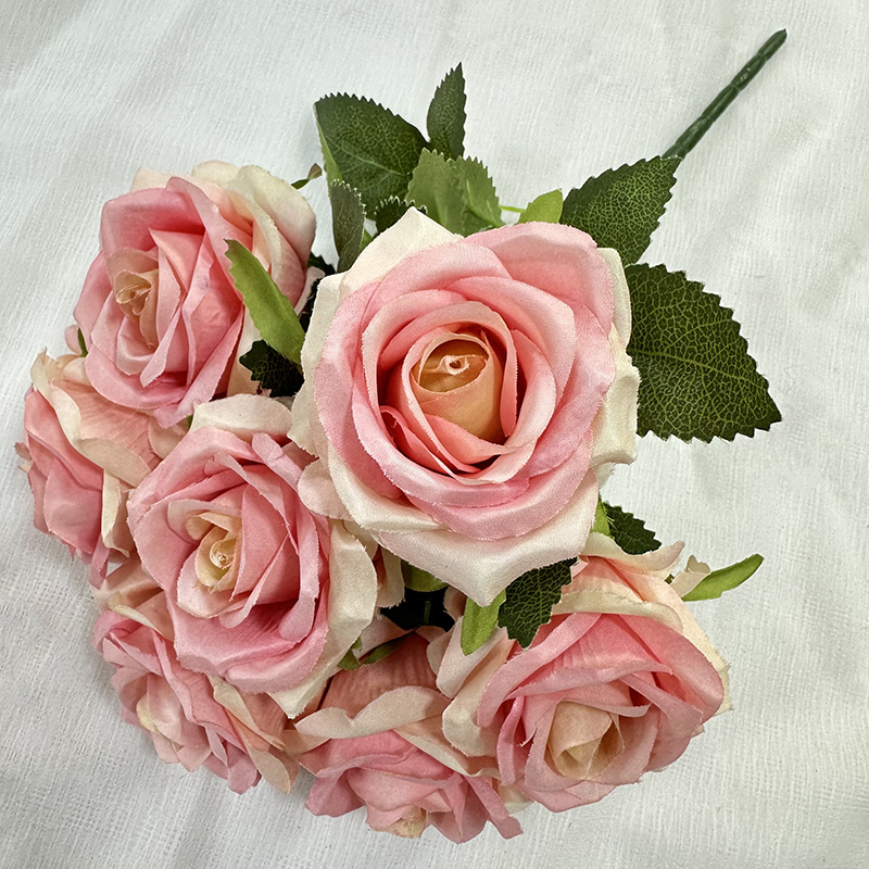 Pink with white border