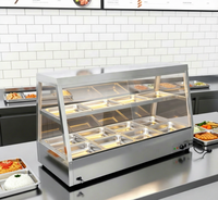 Présentoir chauffant Bain Marie Grand réservoir d'eau pour hôtel et restaurant Conservation de la chaleur et rétention d'humidité