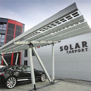 2023 10 kw préfabriqué structure pv toit solaire abri de voiture ombre de montage pour voitures - Product Image 2