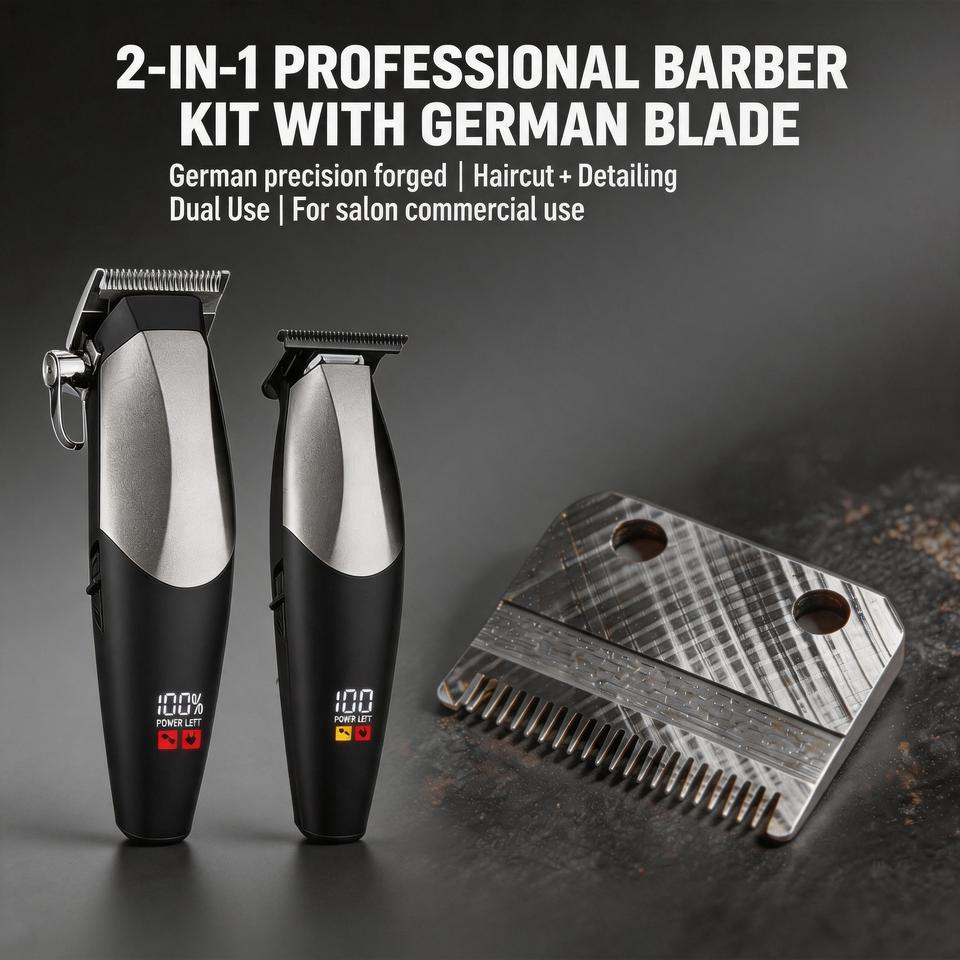 Professional Hair Cutting Machine Cordless USB Charging Barber Trimmer ...