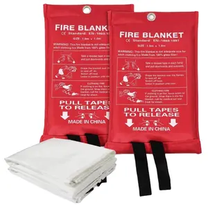 Emergency Survival Fire Blanket 1M * 1M Fiberglass Safety Kitchen Best Price Fire Blanket