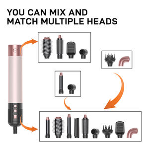 <span class=keywords><strong>SMET</strong></span> Nouveau sèche-cheveux 8 en 1 à séchage rapide 1500W Brosse à air chaud 110000 tr/min Sèche-cheveux professionnel Boucleur électrique Lisseur - Product Image 5