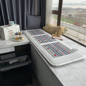 Fabrikant Nieuw Ontwerp Lichaamsverzorging Therapie <span class=keywords><strong>Jade</strong></span> Matras Thermische Bed <span class=keywords><strong>Mat</strong></span> Pijnverlichting Infrarood Verwarming Steen <span class=keywords><strong>Massage</strong></span> Pad - Product Image 4