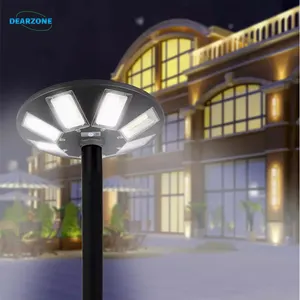 Powered Lamp Solar Garden Lights Ufo Integrated Outdoor Factory Hot Sales 1000W 16heads LED 10 CE DC 12V 80 ABS IP65 5-8 Hours
