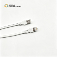 Kabel Ethernet Cat6 Grosir POE CCTV RJ45 Kabel Jaringan Luar Ruangan Tahan Air Kamera Keamanan Massal CE RoHS OEM ODM