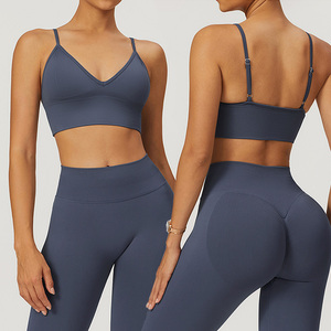 Sport <span class=keywords><strong>Sexy</strong></span> <span class=keywords><strong>Sexy</strong></span> <span class=keywords><strong>Sexy</strong></span> di alta qualità Spandex ragazze reggiseni sportivi per donne atleti - Product Image 1