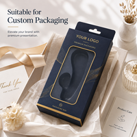 Caja de Empaque Personalizada para Masajeador Femenino, Juguetes Sexuales para Adultos, Caja Pequeña de Papel para Vibrador con Orificios para Colgar y Ventanas Transparentes