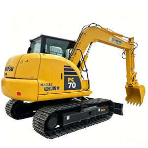 Used Komatsu PC70-8 Crawler Excavator High Quality 7 Ton 0.3m³ Bucket Small-<b>Scale</b> Mining Komtrax System - Product Image 1