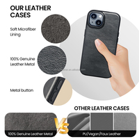 En stock étui en cuir pour téléphone portable étui de téléphone en cuir étui de téléphone portable en gros pour hommes