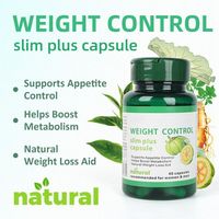 Capsules Minceur Slim Plus à Fibres Alimentaires – 60 Comprimés – Garcinia Cambogia Naturelle – Brûleur de Graisse & Soutien Détox – Vente Directe Usine – OEM