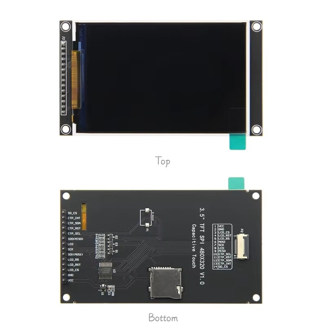 3.5 Inch IPS LCD Display Module 480x320 Capacitive No Touch Screen ST7796 TFT SPI LCD Module for Mega2560/C51/STM32/ESP32/Arduin