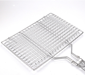 Cesta plegable <span class=keywords><strong>de</strong></span> acero inoxidable antiadherente <span class=keywords><strong>de</strong></span> grado alimenticio para parrilla, red <span class=keywords><strong>de</strong></span> asado <span class=keywords><strong>de</strong></span> alta resistencia con bolsa <span class=keywords><strong>de</strong></span> almacenamiento para uso <span class=keywords><strong>en</strong></span> cocina, pescado y verduras - Product Image 6