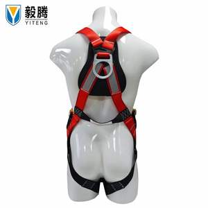 حزام أمان شامل للجسم مع حلقة D واحدة ومشبك تثبيت عاكس للضوء للحماية من السقوط - Product Image 3