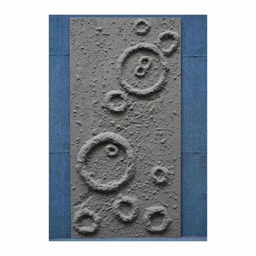 다크 네이비 블루 색상 장식 PU 달 돌 패널 외부 및 인테리어 교양 PU 인조 돌 패널