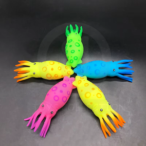 ของเล่นปลาหมึกยืดหยุ่น TPR นุ่มรุ่นใหม่สำหรับเด็ก ของเล่นบีบคลายเครียด - Product Image 2