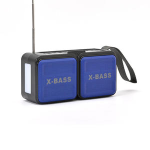 Factory Portable Solar Charging BT Radio Plastic Rechargeable Dual <b>Speaker</b> Multi Band FM AM SW Radio LED Light Outdoor Camping - Product Image 1