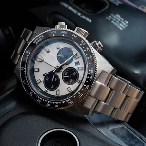 นาฬิกาโครโนกราฟสำหรับผู้ชาย42มม. นาฬิกาข้อมือควอทซ์ VS75กันน้ำไพลิน C3เขียวเรืองแสงตลอด - Product Image 2