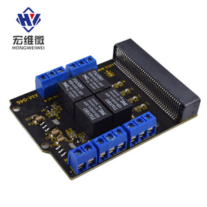 ฮงเว่ย ไมโครรีเลย์บอร์ดขยายสัญญาณ 4 ช่อง 5V ทริกเกอร์ระดับสูงสำหรับไมโครบิต - Product Image 2