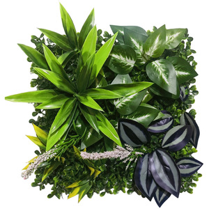 Paneles de pared de césped artificial de plástico ecológico con protección UV, decoración de vegetación para interiores y exteriores; Planta de privacidad para cubrir vallas - Product Image 3