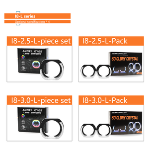 Kit de rétrofit projecteur de phares LED RGB avec anneau <span class=keywords><strong>halo</strong></span> 5D Angel & Hawk Eyes, DRL Switchback, 3/2,5 pouces, contrôle par application, 5-12V 5W - Product Image 6