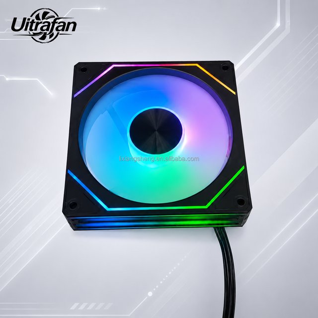 12V 120mm ARGB PWM Infinity Mirror PC Cooling Fan Computer Case RGB Fan Silent Black White OEM Manufacturer
