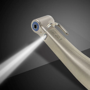 Pièce à main dentaire LED à faible vitesse, réductrice chirurgicale, avec contre-angle 20:1, fibre optique et spray d'eau externe - Product Image 6