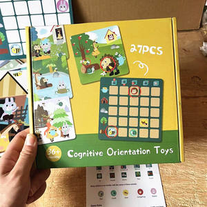 Montessori in legno per bambini trovare la casa di <span class=keywords><strong>animali</strong></span> trovare la direzione <span class=keywords><strong>gioco</strong></span> educativo pensiero logico giocattoli di osservazione per i bambini - Product Image 5