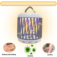 Saijzek nueva llegada LED Mosquito Killer lámpara portátil USB eléctrico Bug Zapper trampa pegajosa para granja interior también moscas pulgas