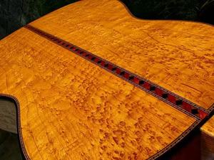 Haute qualité Sparrow Eye érable <span class=keywords><strong>classique</strong></span> tout solide <span class=keywords><strong>guitare</strong></span> <span class=keywords><strong>classique</strong></span> pour 39 pouces Shellac peinture <span class=keywords><strong>guitare</strong></span> à la main avec étui rigide - Product Image 6