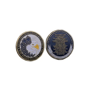 Monedas Deportivas con Temática Estadounidense, Air <span class=keywords><strong>Creed</strong></span>, Chapadas en Oro, Impresión Digital en Plata, Regalos Promocionales de Recuerdo - Product Image 1
