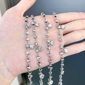 JXX Factory Direct Women's Fashion <b>Charm</b> <b>Bracelet</b> <b>Silver</b> Plated Heart Chain Style - Product Image 2