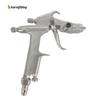 Pistol Semprot Daya Tinggi F-2 0.5mm Gravity Feed Touch-Up Industri Tekanan Tinggi Pneumatik Pistol Semprot Udara Bodi Paduan Logam Daya Tahan Lama