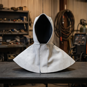 Casque de soudage intégral JNA GROUP à assombrissement automatique, protection passive anti-éblouissement, respirant, avec cache-cou, blanc - Product Image 2