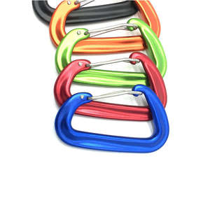 Mosquetons en alliage d'aluminium en forme de D pour l'extérieur, crochets de sécurité à dégagement rapide pour l'escalade, le camping, l'alpinisme, utilisation universelle - Product Image 1