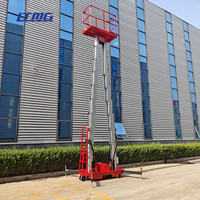 Plateforme de travail en hauteur à double mât en aluminium LTMG 6m 8m 10m 12m 14m 16m pour la décoration et la construction